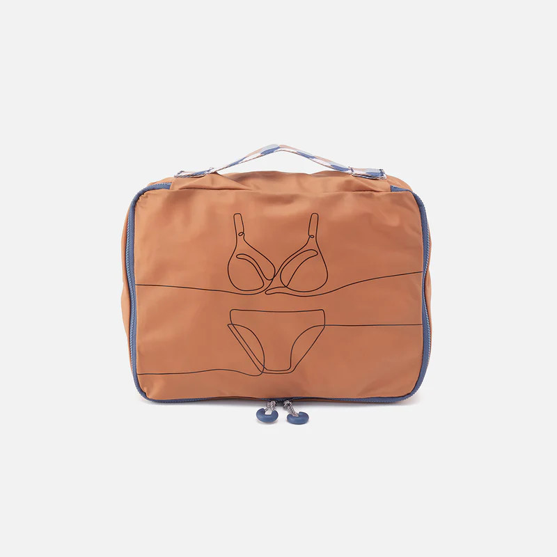 SET TO GO Packing Cube Medium in CaRefiber recycled nylon - Dune | HOBO Bags