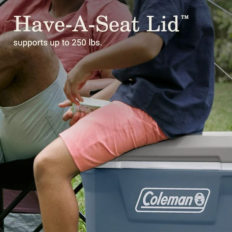 Coleman 316 Series 60QT Hard Chest Wheeled Cooler, Lakeside Blue - Walmart.com | Walmart (US)