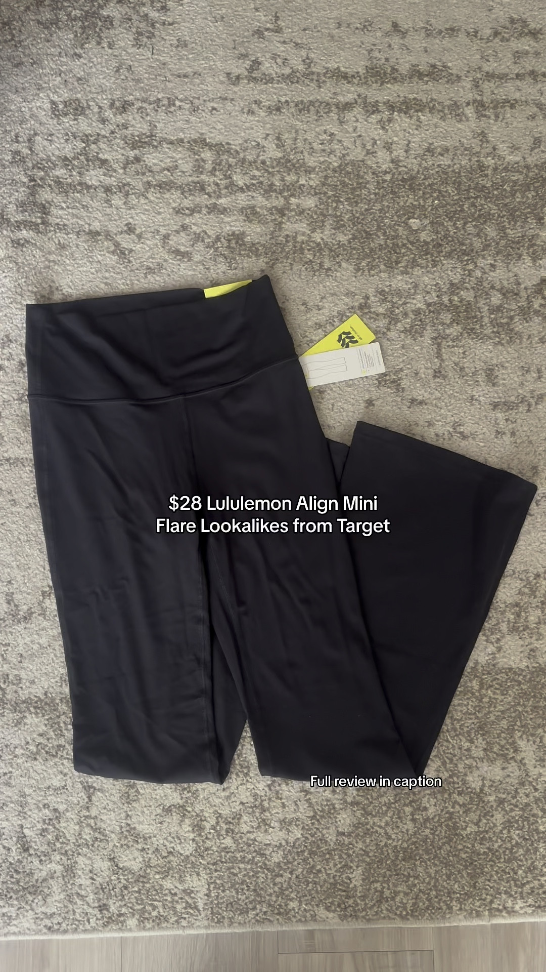 $28 Lululemon Align Mini Flare Lookalikes from Target! 

These are a great buy. The seams look very much like the Lulu Aligns and the fabric is soft. The difference I’m seeing is that the Target leggings are not as tight in the calves like the Lulu ones are, which is why I am such a BIG fan of the Lululemon Align Mini Flare leggings. I am 5’8 and usually a size 6 in pants/ at Lululemon and got these in a size medium. Next time I would size down and get a small! 

Overall, if you’re looking for some cute flare leggings to wear to hot yoga or run errands but don’t want to pay the price of Lulu’s, these are it! I’ll definitely be adding these into my loungewear roundup for the week!! #targetfinds #looksforless #alignminiflares #targetfashion #activewear #loungewear 

#LTKfitness #LTKVideo #LTKstyletip