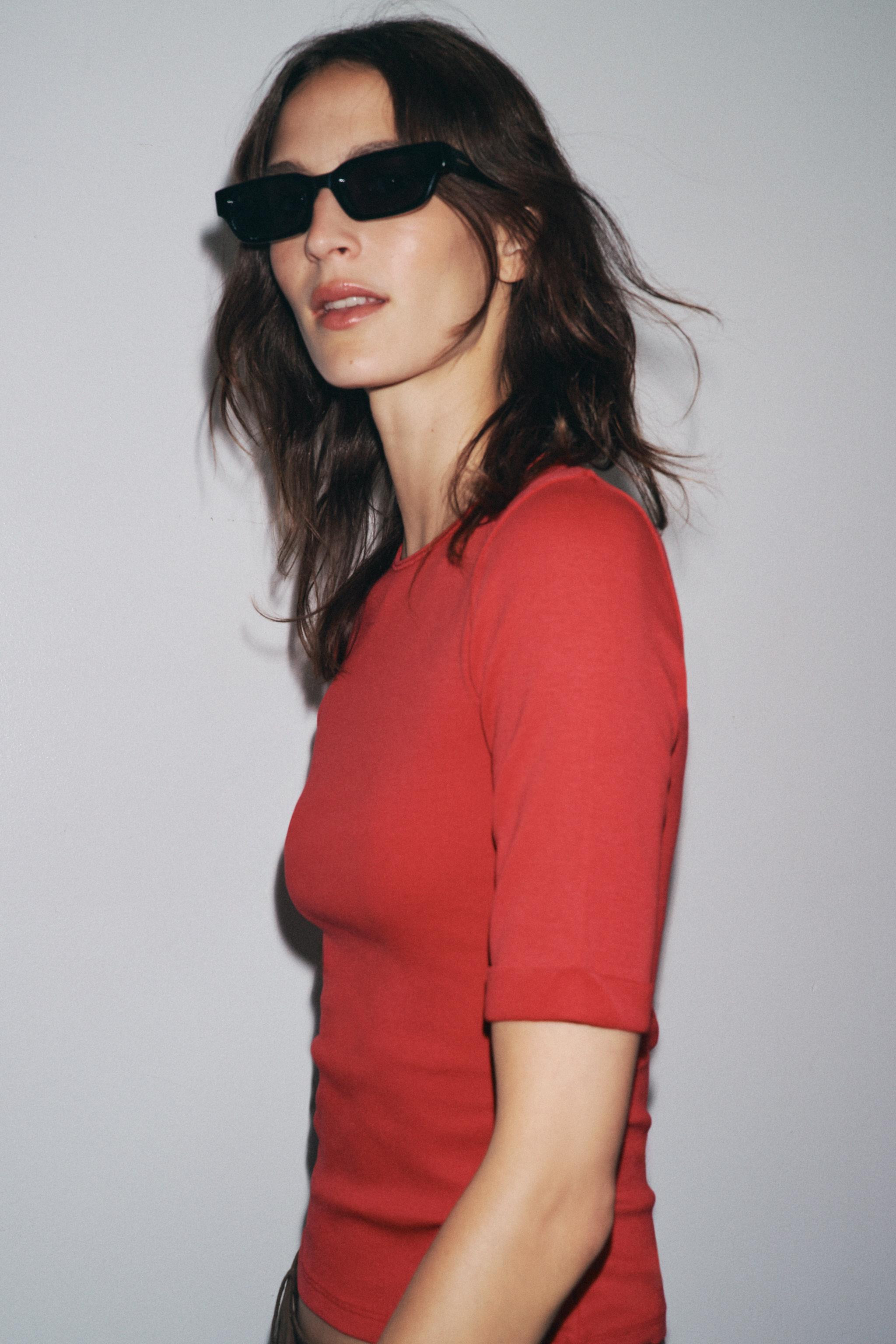 WASHED COTTON T-SHIRT | Zara UK