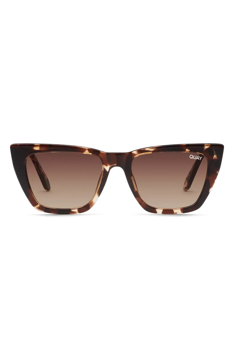 Quay Australia Call The Shots 48mm Gradient Cat Eye Sunglasses | Nordstrom | Nordstrom