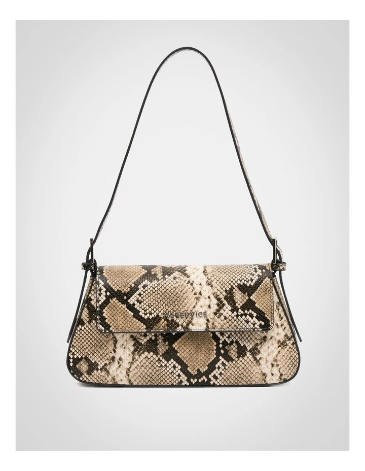 NakedviceThe Dani Snake Shoulder Bag in Snake Print | Myer