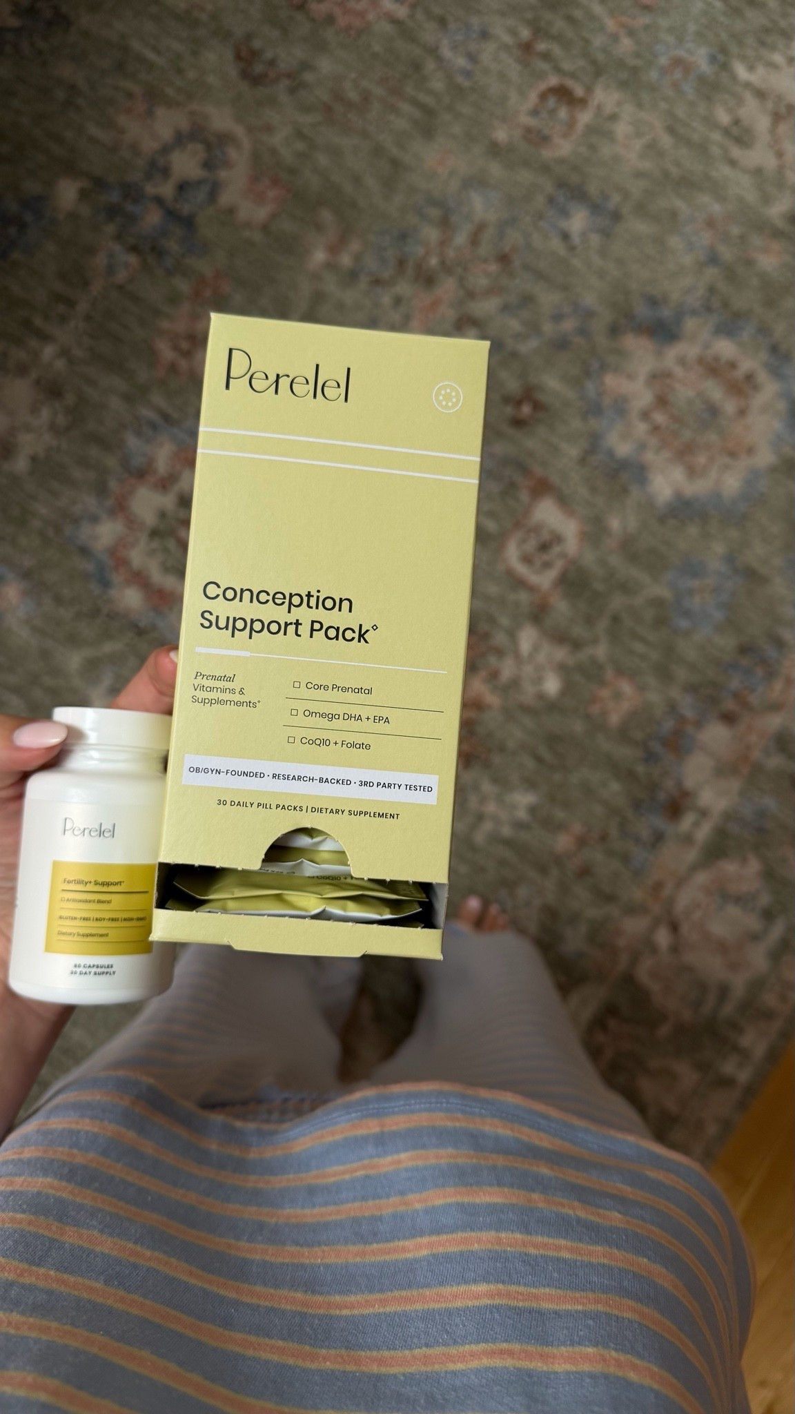 Mamas, Extra boost if you're actively trying to conceive for egg health & ovary stimulation. It recommends taking both if you've been trying to get pregnant & for 6+ months

#LTKBaby #LTKBump #LTKmomlife