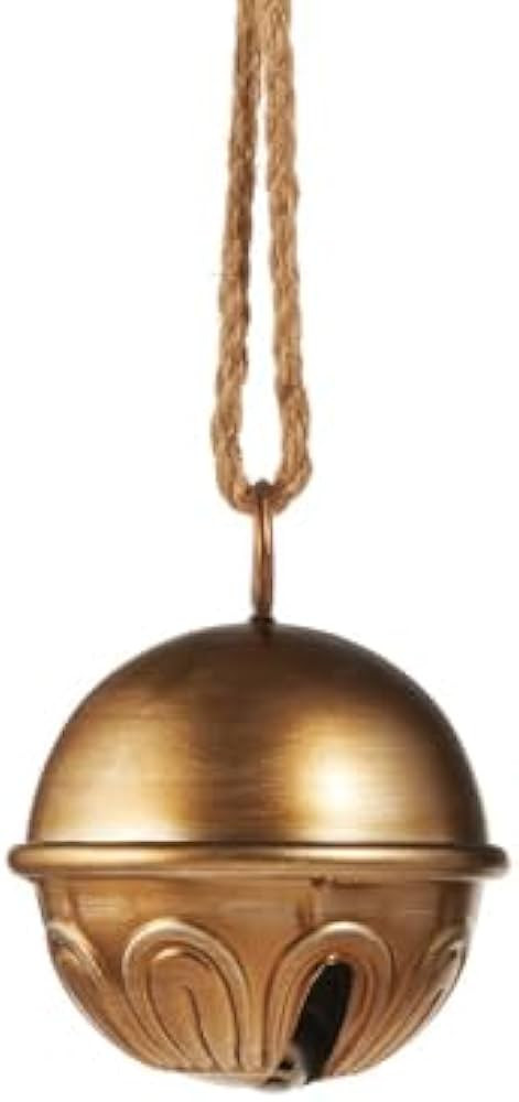 RAZ Imports Gold Sleigh Bell, 5-Inch, Iron | Amazon (US)