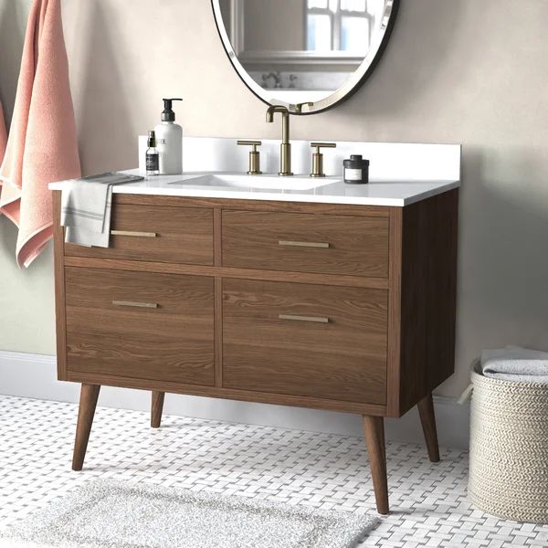 Burleigh 42" Single Bathroom Vanity Set | Wayfair North America