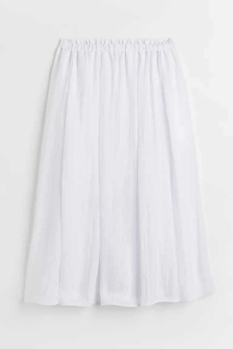 Wide-cut Twill Skirt | H&M (US)