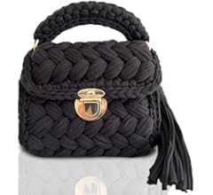 CHQEL Evening Clutch Bag for Women, Handmade Crochet Wedding Party Purse, Small Flap Formal Crossbod | Amazon (US)