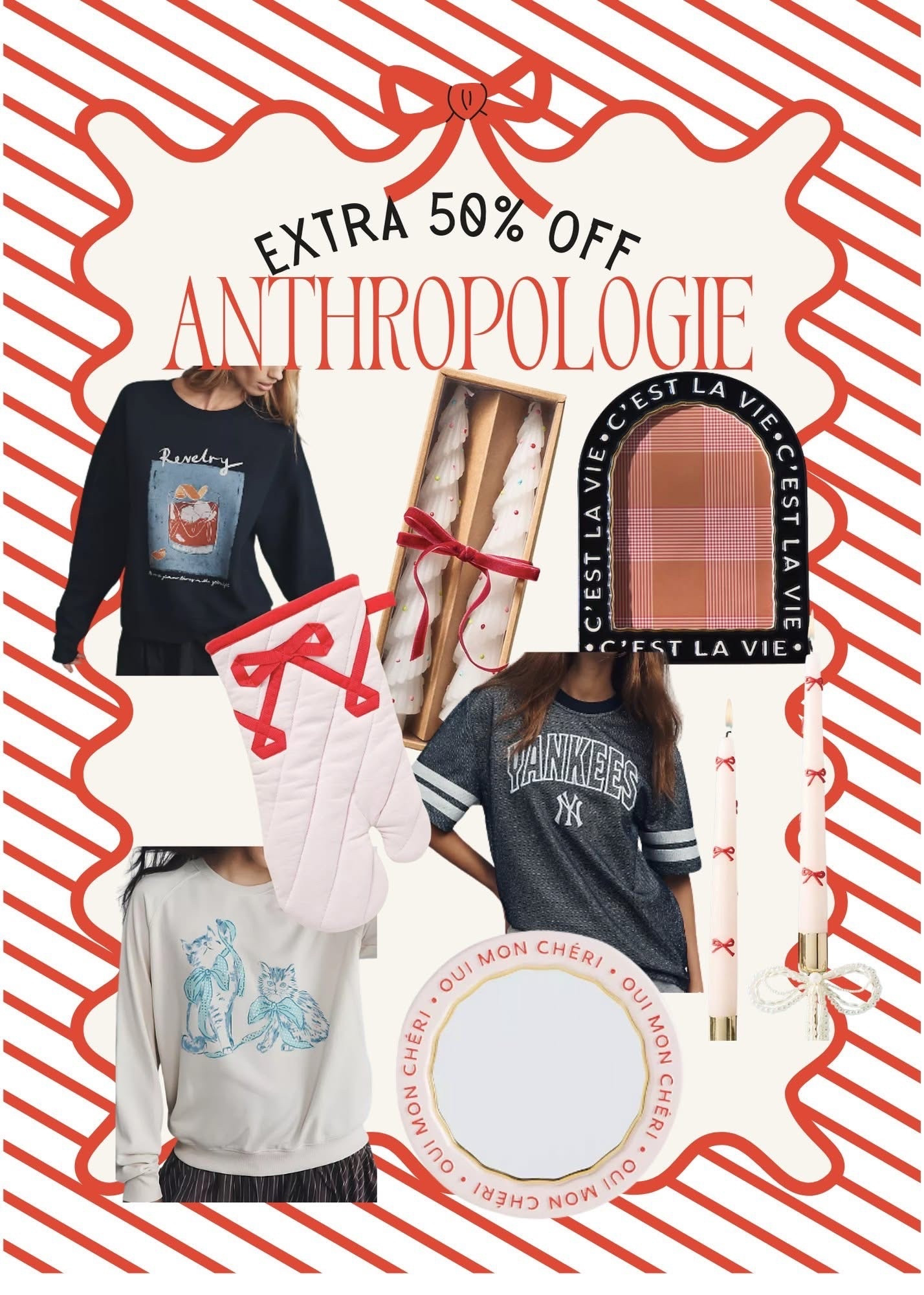 EXTRA 50% OFF sale at Anthropologie!! 

#LTKSaleAlert #LTKHoliday #LTKGiftGuide
