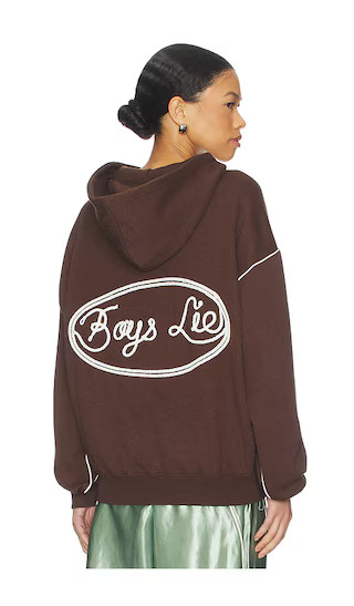 Lasso'd Up Racer Hoodie in Chocolate | Revolve Clothing (Global)