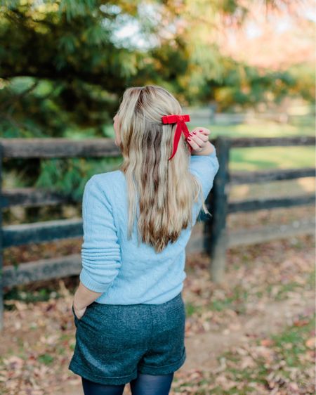 We had family photos, last week, & we went with light blue with pops of red 😍. I am in love with every part of my outfit, these wool shorts, light blue cashmere sweater (I linked to a budget-friendly lookalike), & topped it off with a red bow & plaid loafers 
{photo by Becky Willard Photography}
#preppyholiday preppy holiday style #classicstyle classic style classic aesthetic

#LTKparties #LTKstyletip #LTKHoliday