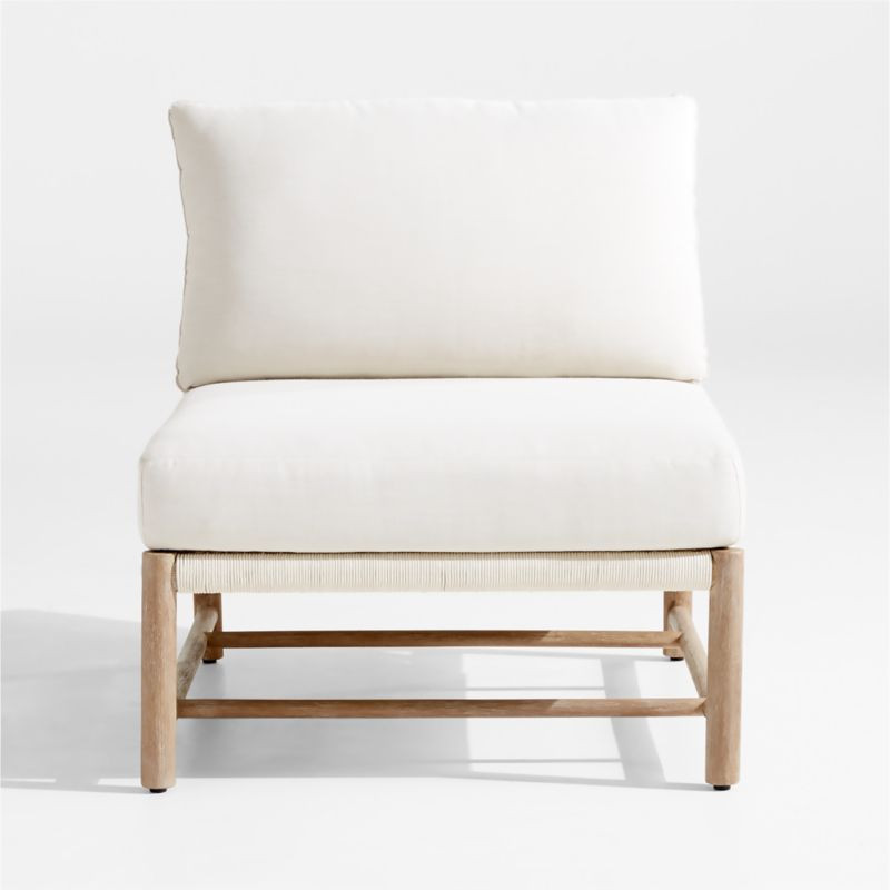 Fen Armless Outdoor Chair | Crate & Barrel | Crate & Barrel