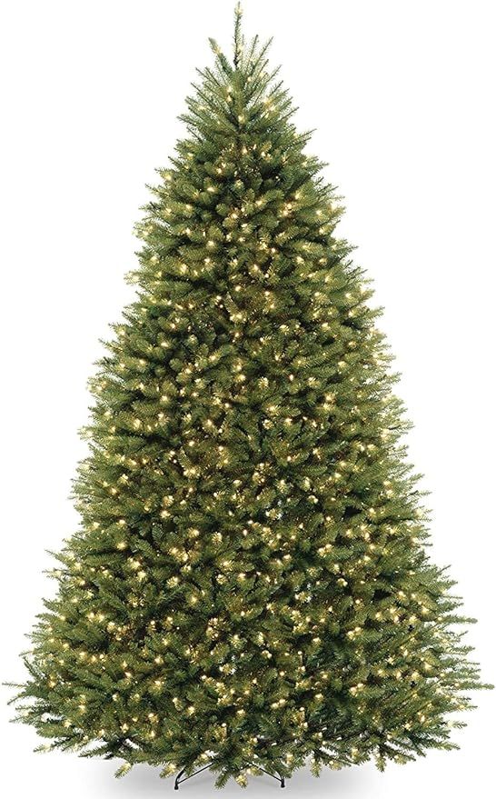 Amazon.com: National Tree Company Dunhill Fir Artificial Tree, 9 Ft, Dual Colored Lights | Amazon (US)
