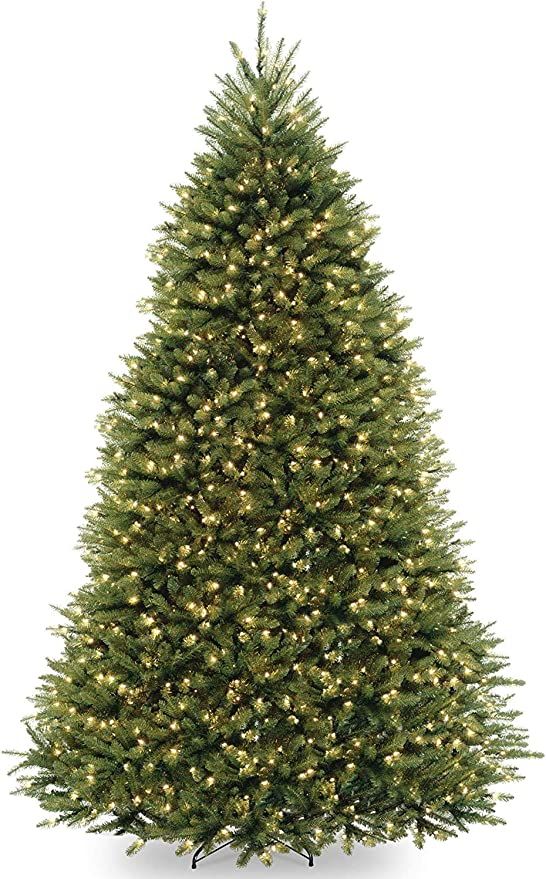 Amazon.com: National Tree Company Dunhill Fir Artificial Tree, 9 Ft, Dual Colored Lights : Everyt... | Amazon (US)