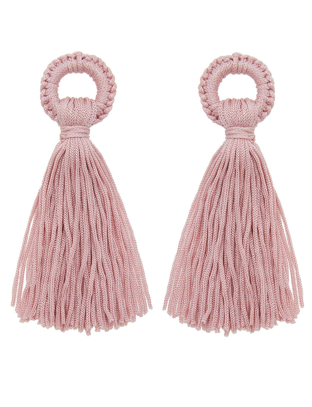 Thread Wrapped Tassel Earring | Eloquii