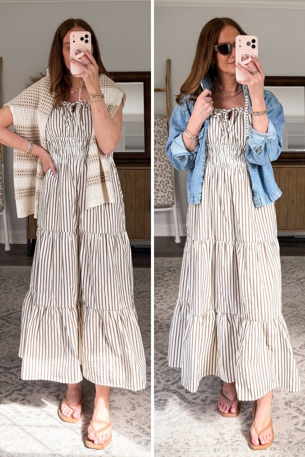 Tan striped maxi dress medium 

The best Target haul on the internet. Seriously. I’ve always been a fall fashion girl, but Target has changed that💛 These are my faves.

#targetforthewin #targetstyle #targetfashion 
Target fashion haul, spring fashion trends 2026, target finds, Target must haves, designer inspired, Pinterest outfit, Target must haves, spring outfit ideas, summer outfit ideas, graduation guest outfit, mom style, look for less, tall girl style

#LTKSeasonal #LTKOver40 #LTKootd