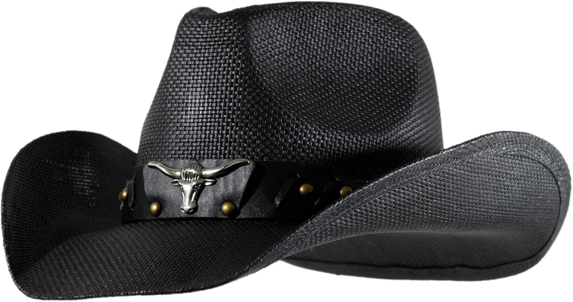 grinderPUNCH Western Outback Cowboy Hat Men's Women's Style Classic Straw Western Cowgirl Hat | Amazon (US)