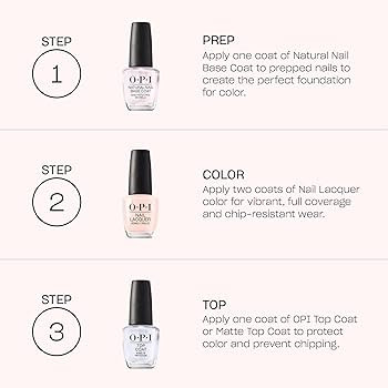 OPI Nail Lacquer Nail Polish | Opaque Light White & Gray Crème Chip Resistant Nail Polish | Vega... | Amazon (US)