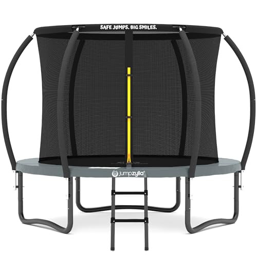 JUMPZYLLA Trampoline Outdoor 8FT 10FT 12FT 14FT 15FT 16FT with Enclosure and Ladder, ASTM Approved Recreational Trampoline for Kids and Adults, Anti-Rust Coated Frame | Amazon (US)