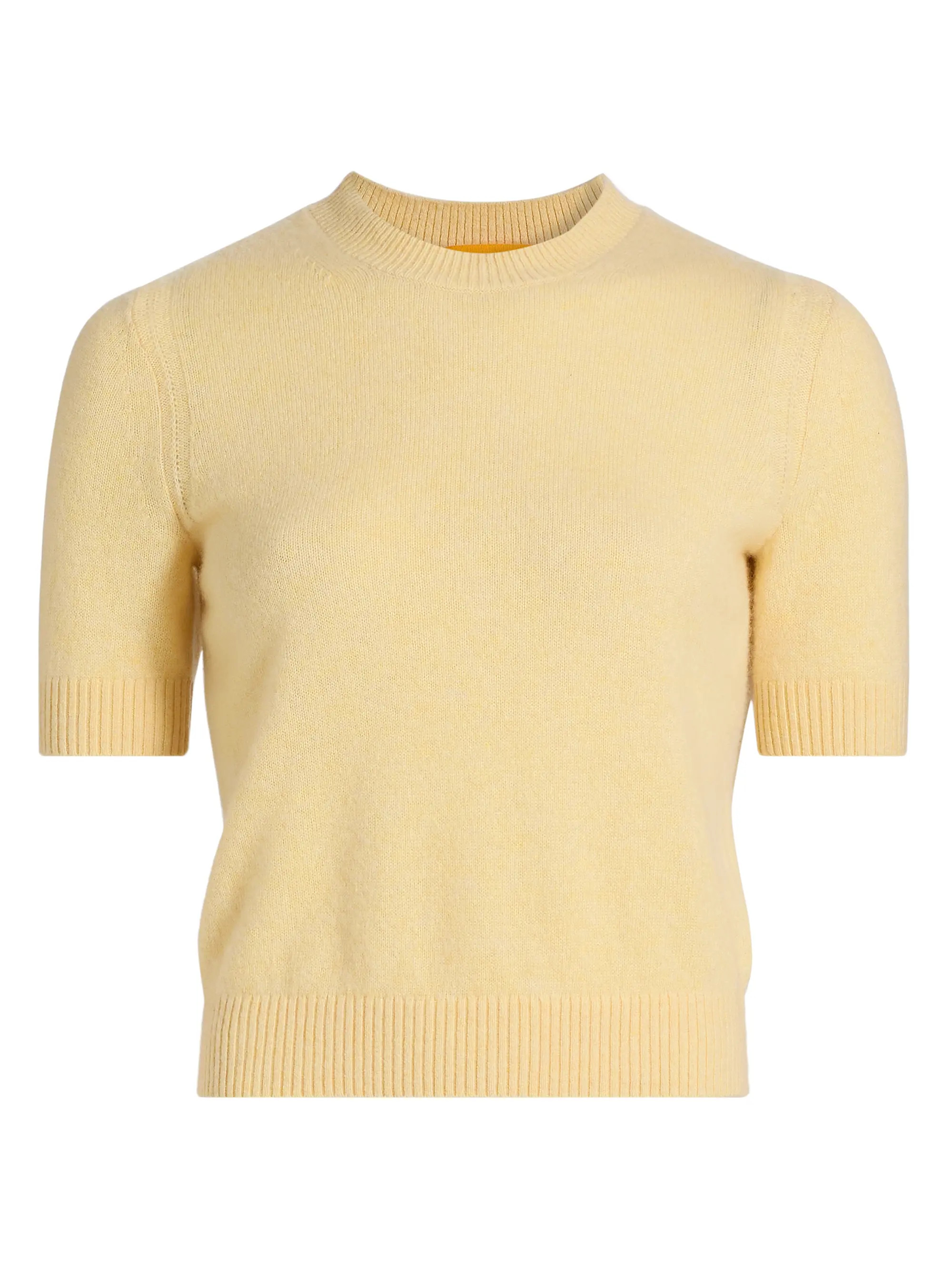 Sweater Tee Cashmere Crewneck Short-Sleeve Top | Saks Fifth Avenue