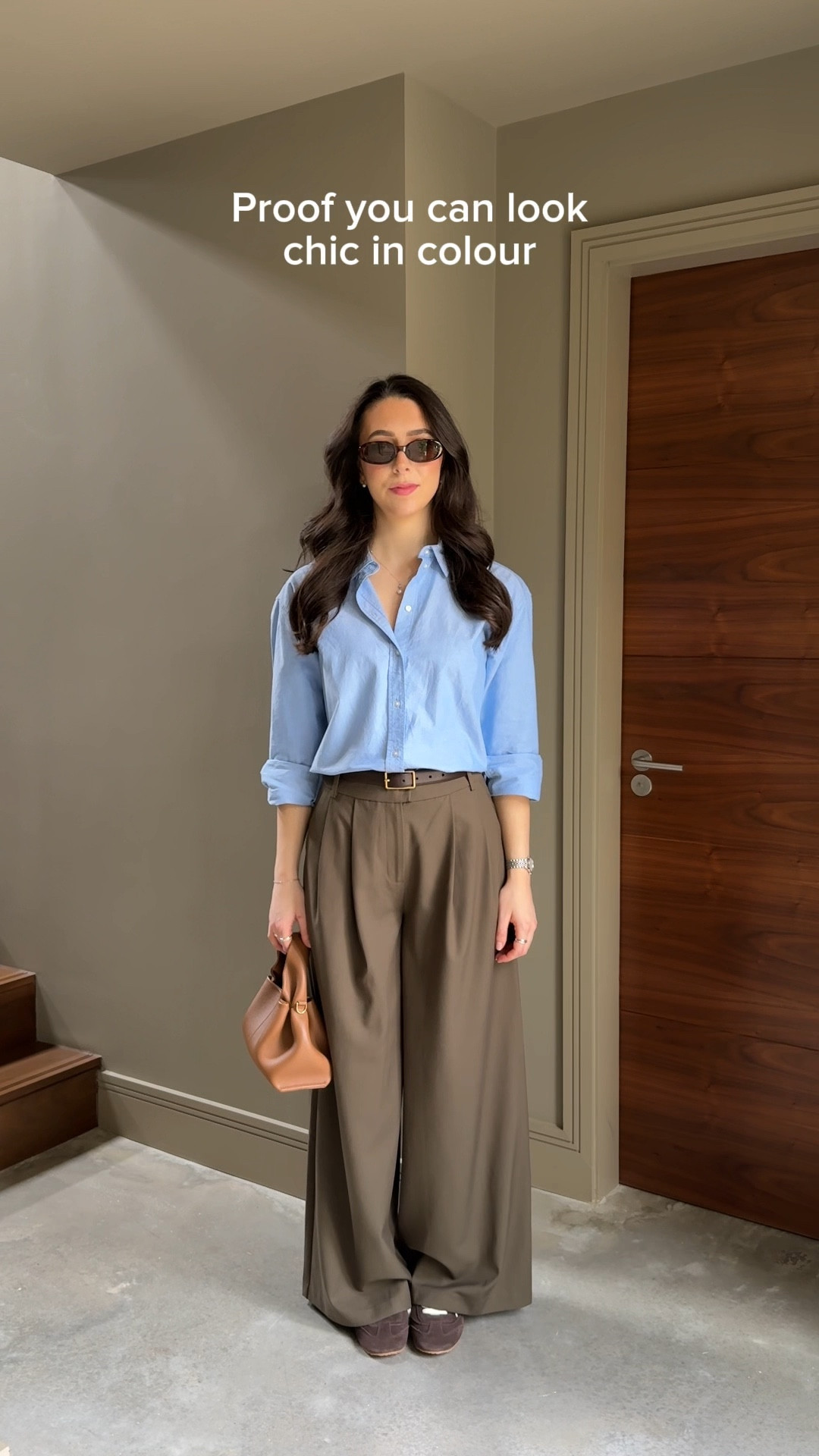 The power of styling your clothes 🤎 linked everything I’m wearing below! Exact bag is from Polene. Spring outfit ideas, spring outfits, blue shirt, khaki trousers, spring fashion OOTD

#LTKWorkwear #LTKSeasonal #LTKootd
