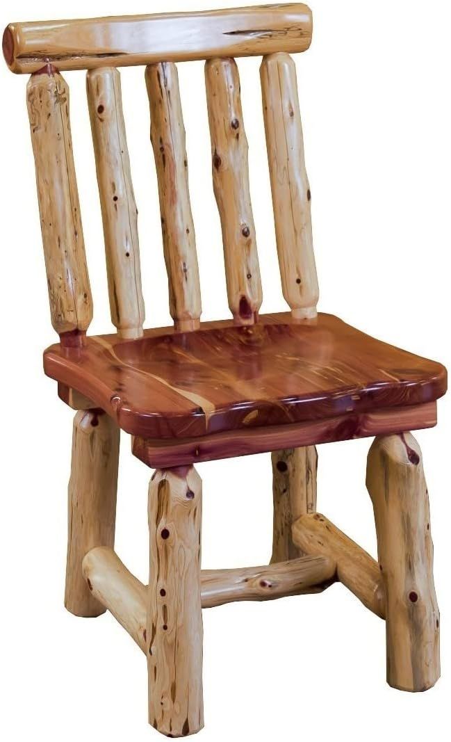 Furniture Barn USA Red Cedar Log Spindle Back Dining Chair | Amazon (US)