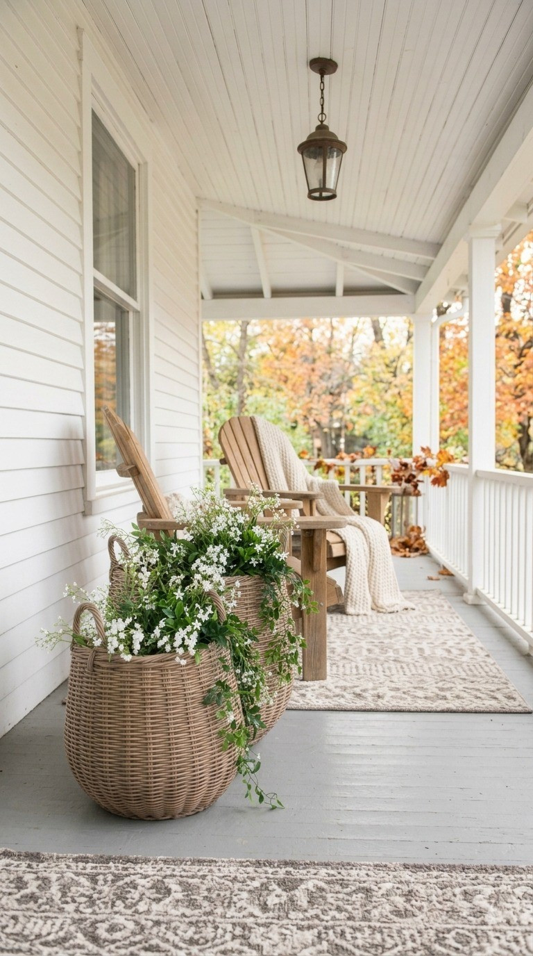 Cozy up your porch for the season with this stunning set of two woven planters from Interior Delights. Perfect for showing off those fall flowers! #porchdecor #outdoorliving #farmhousestyle #ltkhome

#LTKSeasonal #LTKHome #LTKdayinmylife