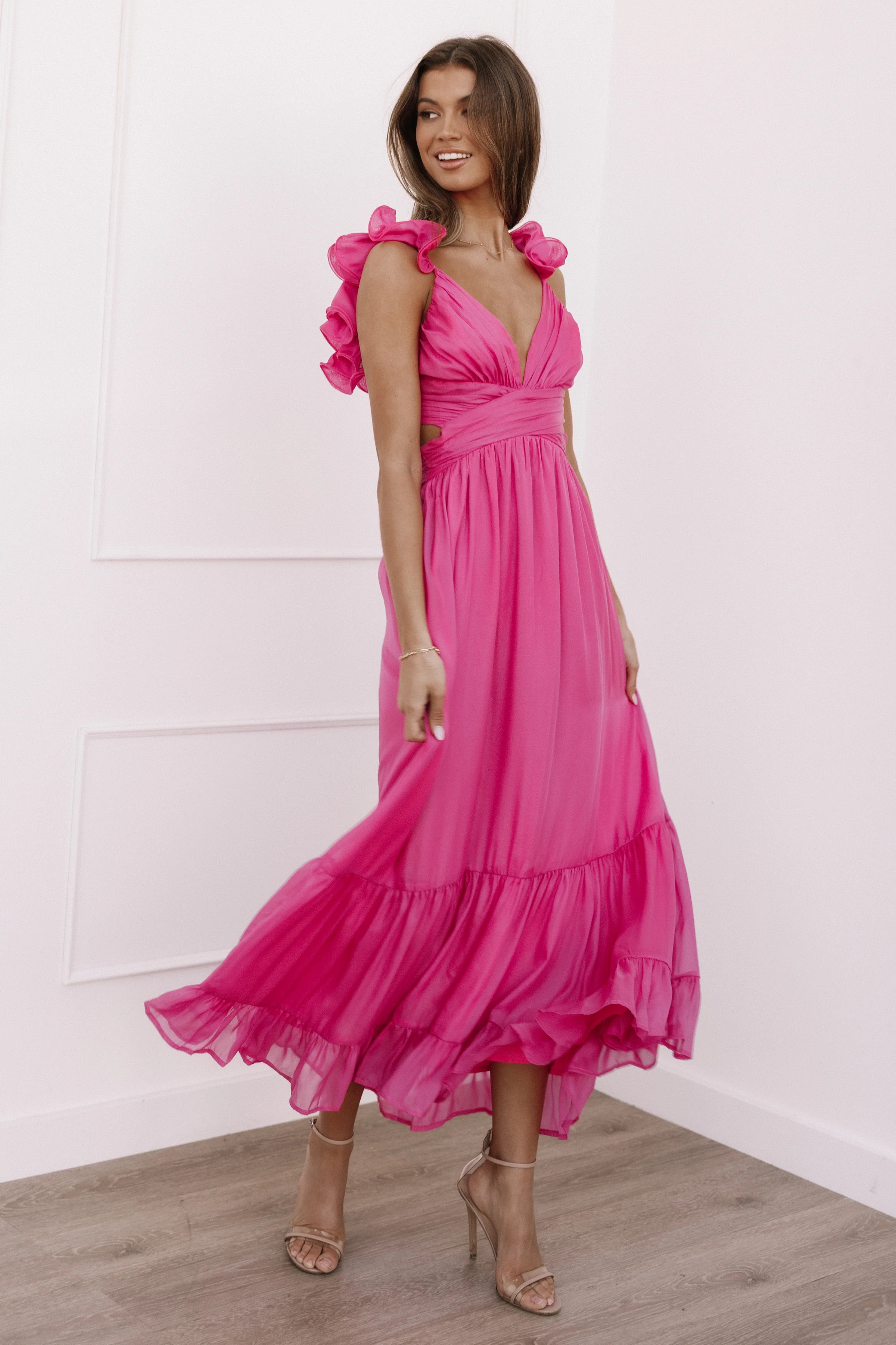 Bonito Midi Dress - Berry | Petal & Pup (US)