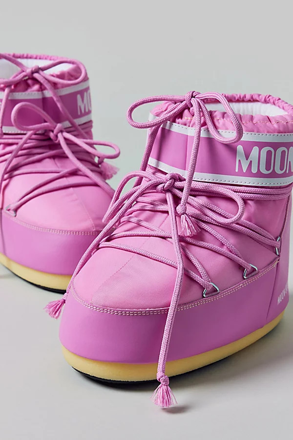 Moon Boot Icon Low Nylon Boot in Pink, Women's at Urban Outfitters | Urban Outfitters (US and RoW)
