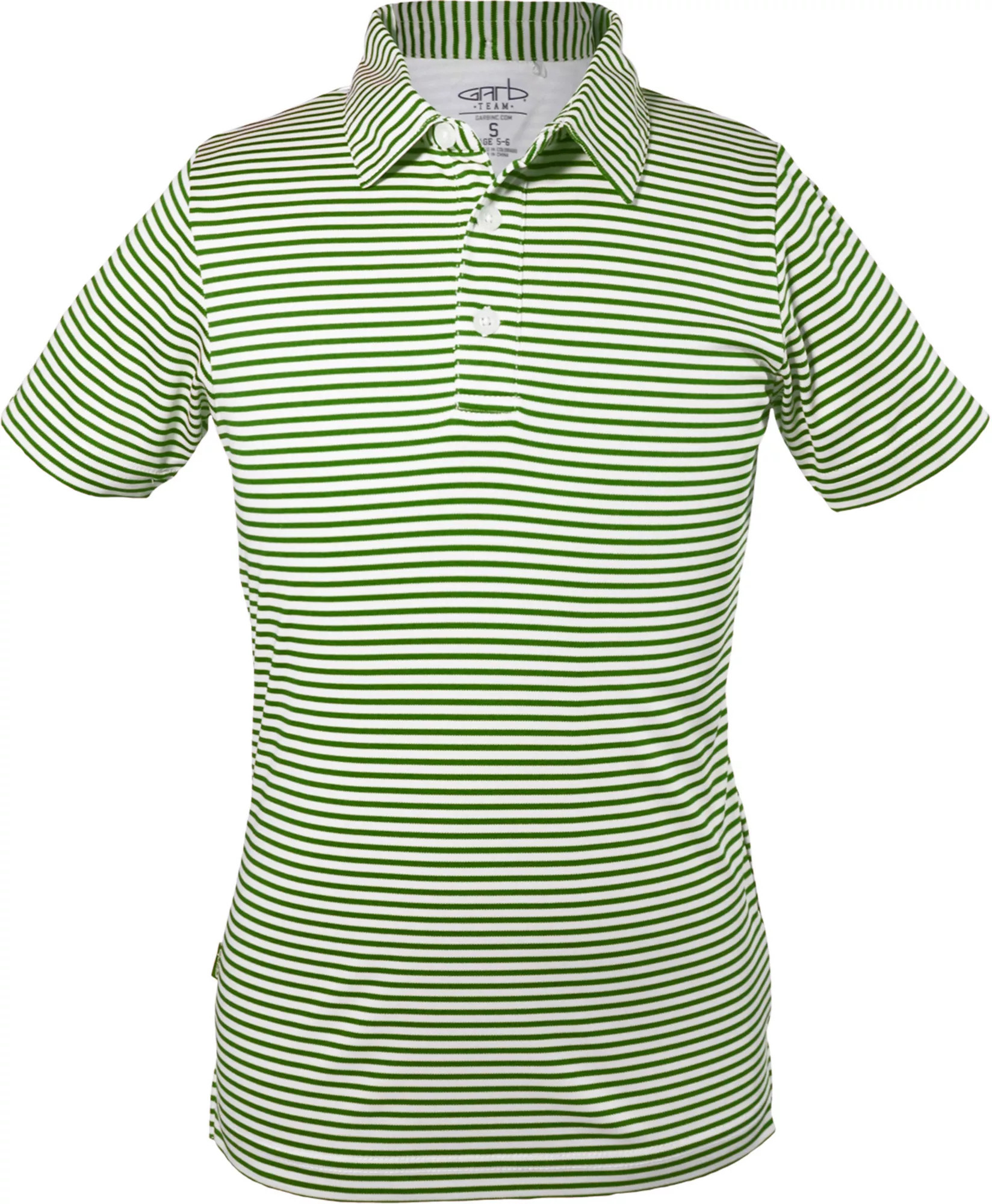 Garb Boys' Striped Carson Golf Polo, XL, Dark Green | Golf Galaxy