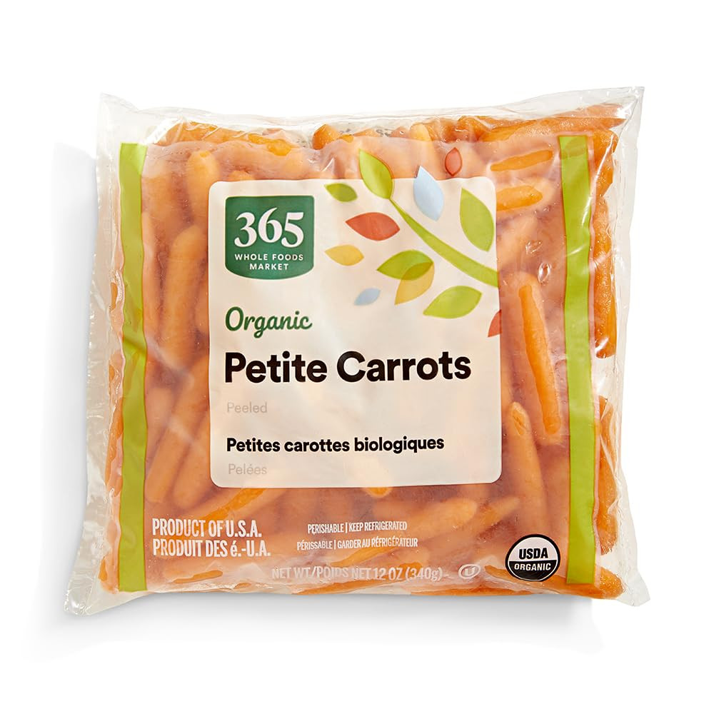 365 by Whole Foods Market, Carrot Petite Peeled Organic, 12 Ounce | Amazon (US)