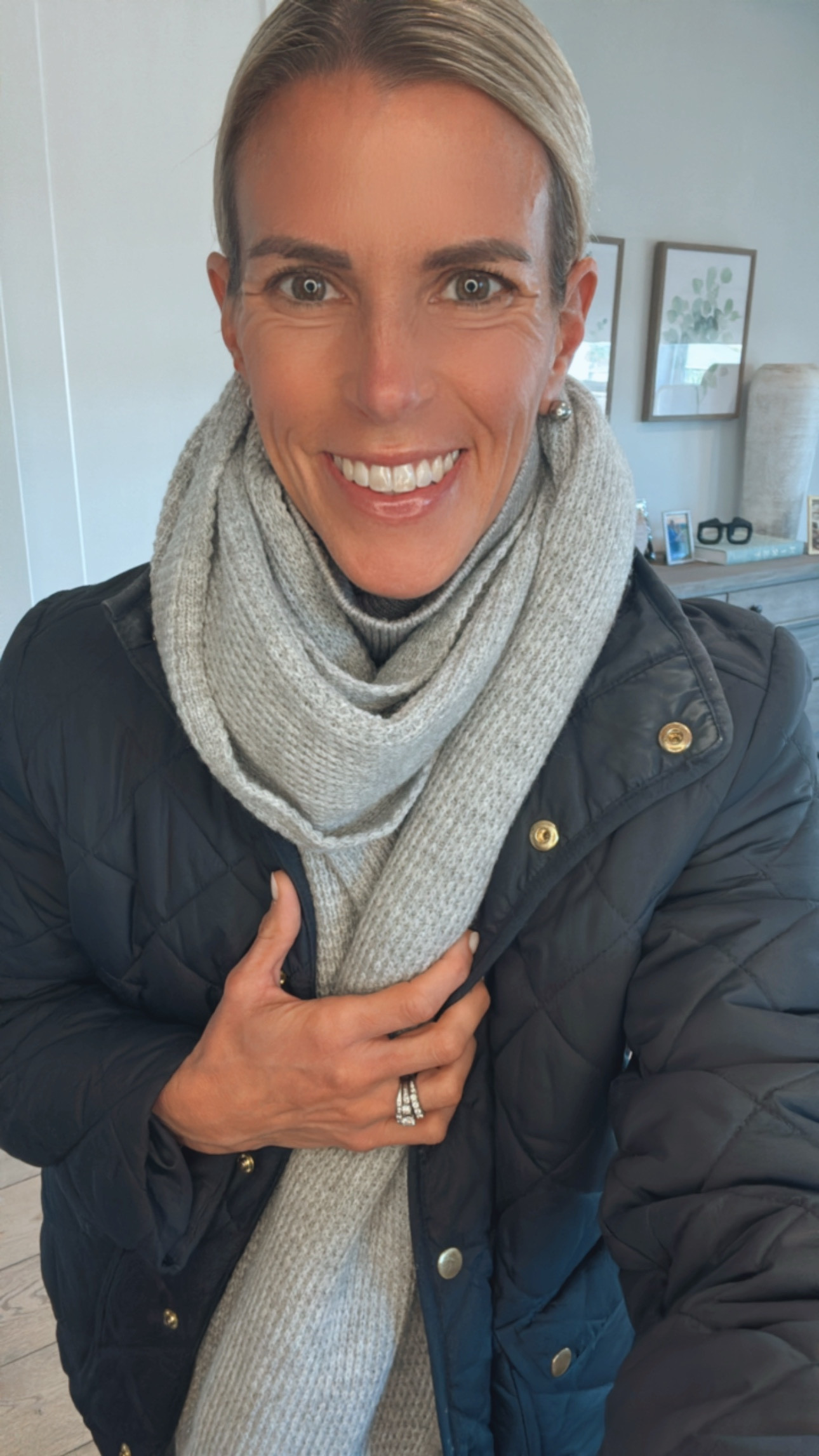 My Saturday sideline style⚽️. Easy and effortless with relaxed denim, oversized sweater and quilted coat 💙🩶🤍

#LTKWatchNow #LTKStyleTip #LTKOver40