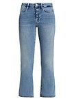 Le Crop Mini Boot Mid-Rise Boot-Cut Jeans | Saks Fifth Avenue