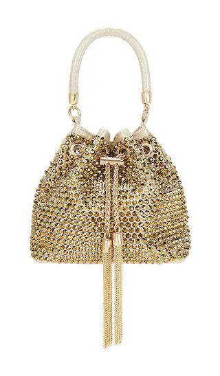 Santorini Hotfix Pouch in Gold | Revolve Clothing (Global)