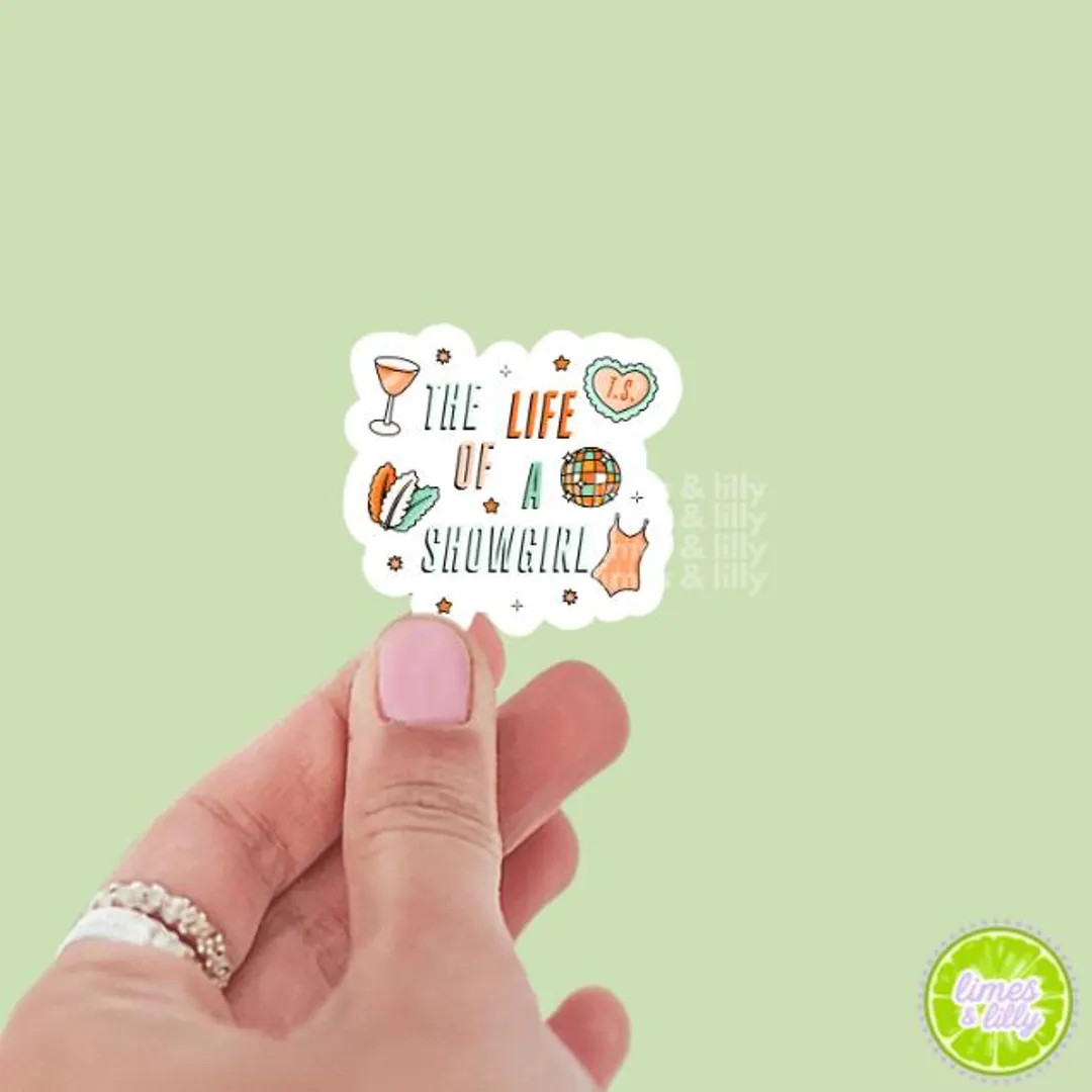 Showgirl Vinyl Sticker | Cute Stickers | Kindle Stickers | Girly Stickers | Trendy Stickers - Ets... | Etsy (US)