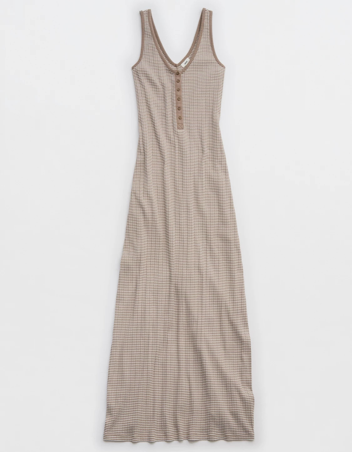 Aerie Double V Henley Bodycon Maxi Dress | Aerie