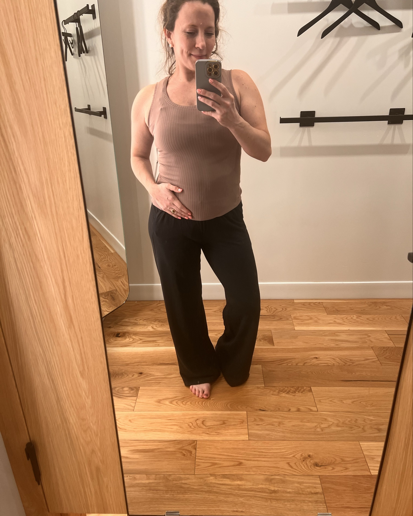 Lulu pregnancy almost 20 weeks edition - reference I am wearing a small in the tank and xs in pants 

#LTKcanada #LTKfamily #LTKmaternity