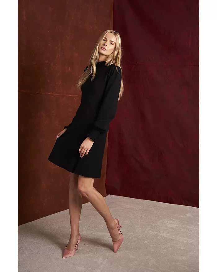 Ruffled Neck Sweater Dress | Bloomingdale's (US)