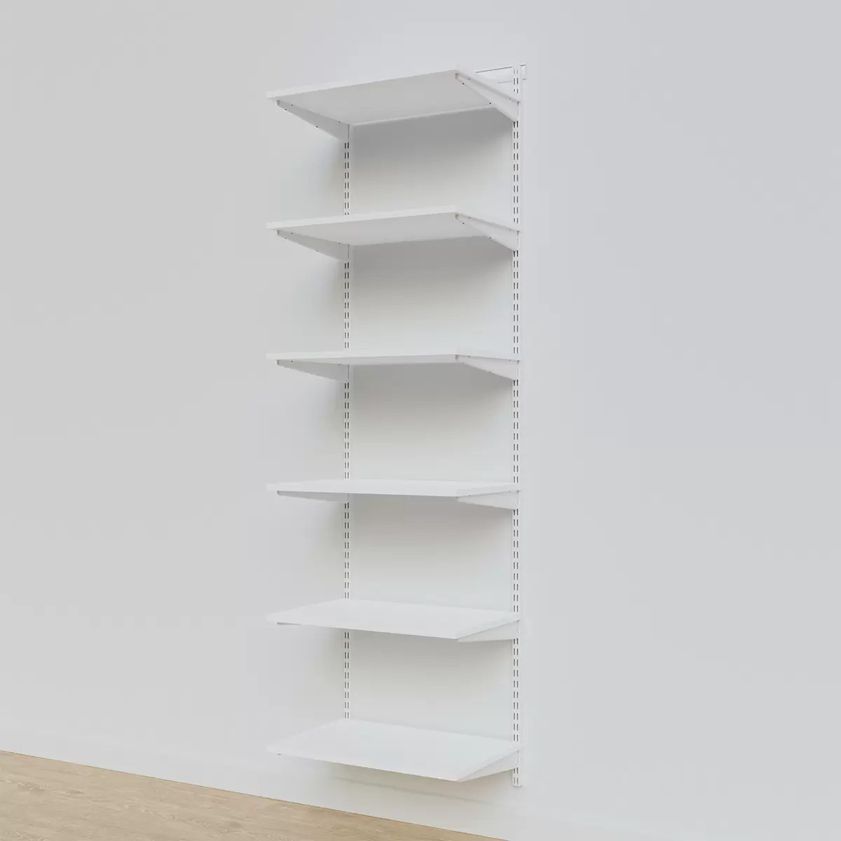 Elfa Classic 2' Basic Melamine Shelving White | The Container Store