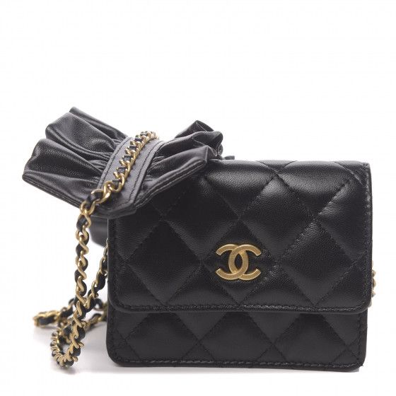 CHANEL

Lambskin Quilted Mini Romance Wallet On Chain WOC Black | Fashionphile