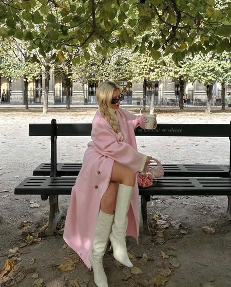 Wearing a size small in coat, small in sweater, and a 7.5 equivalent in boots!

Fall transitional outfit, fall outfit, winter coat, pink outfit, knee high boots

#LTKtravel #LTKstyletip #LTKeurope
