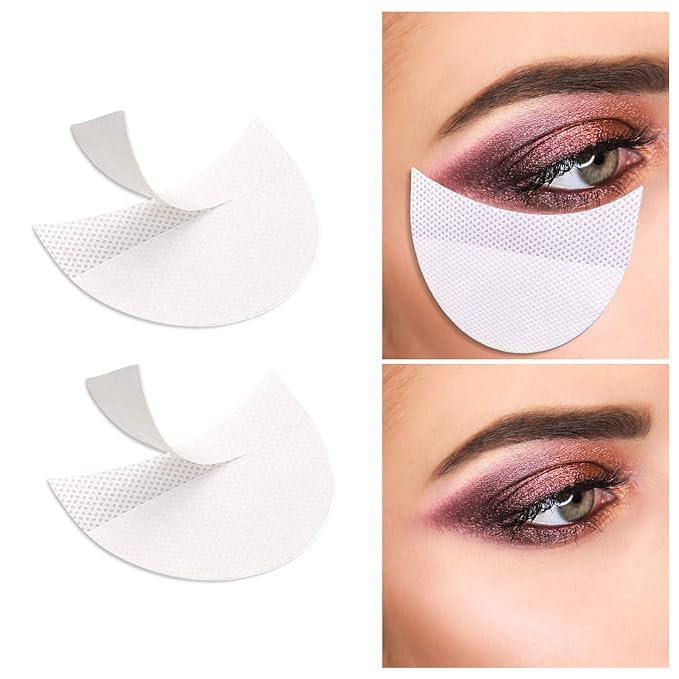 100 Pcs Professional Eyeshadow Pads Stencils Lint Free Under Eye Pads Eyeshadow Patches For Eyela... | Amazon (US)