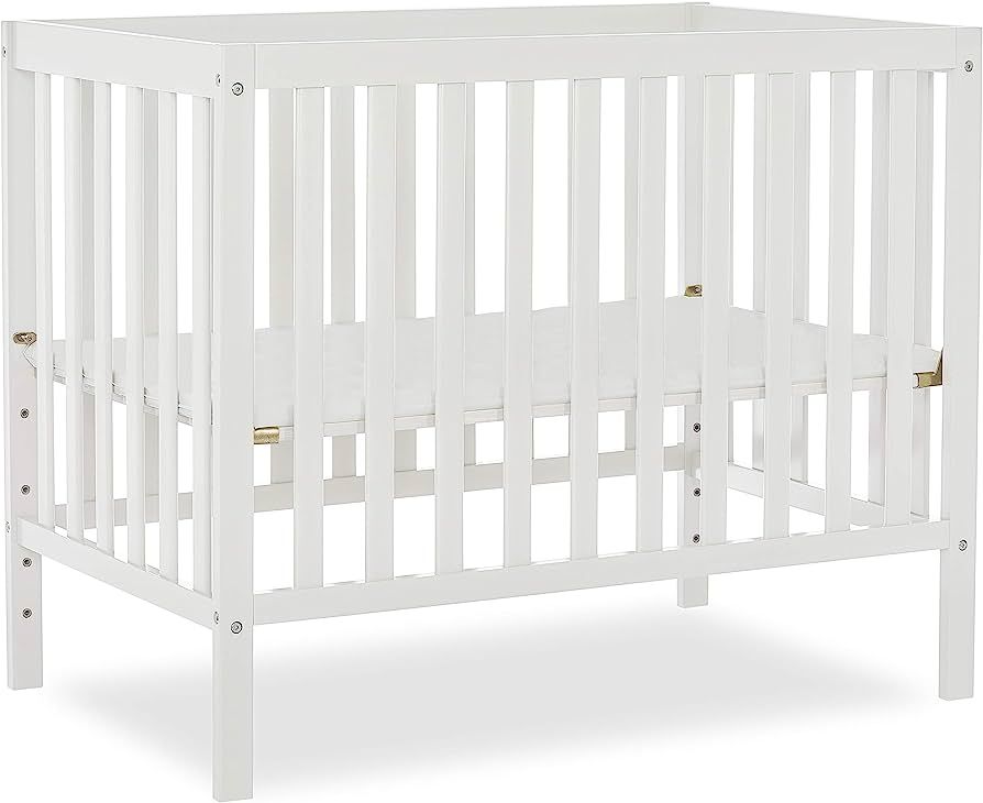 Dream On Me Edgewood 4-In-1 Convertible Mini Crib In White, JPMA Certified, Non-Toxic Finish, New... | Amazon (US)