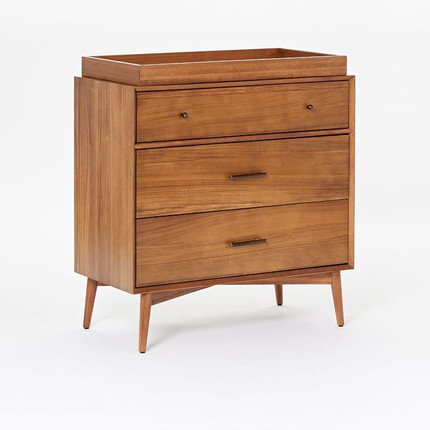 Mid-Century 3-Drawer Changing Table (36")