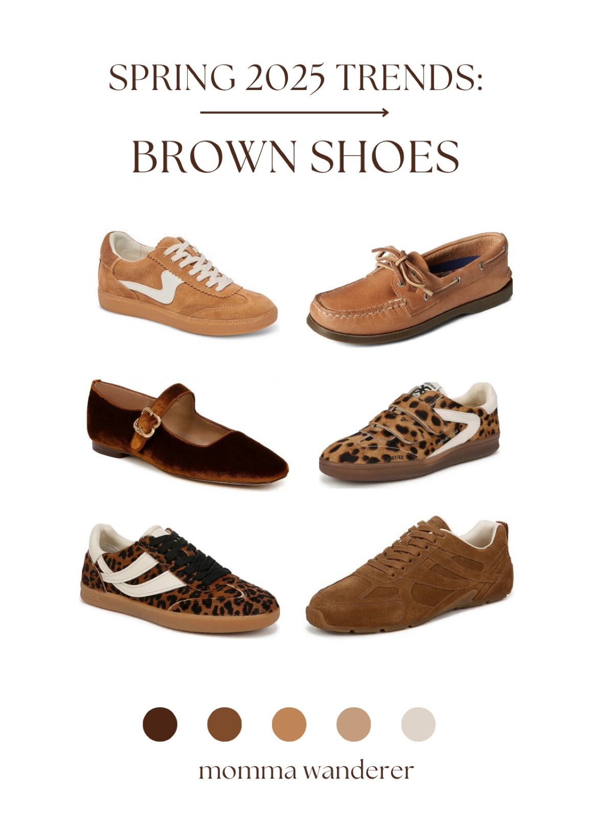 Spring 2025 trends: brown shoes 👞 | boat shoes | low profile sneakers | leopard sneakers 🤎

#LTKSeasonal #LTKStyleTip #LTKShoeCrush