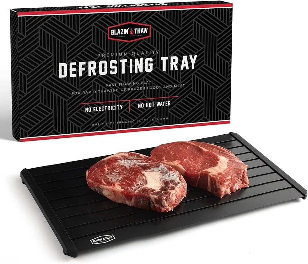 BLAZIN' THAW Defrosting Tray for Frozen Meat | 16" Family-Size | Aluminium Plate for Thawing Froz... | Amazon (US)