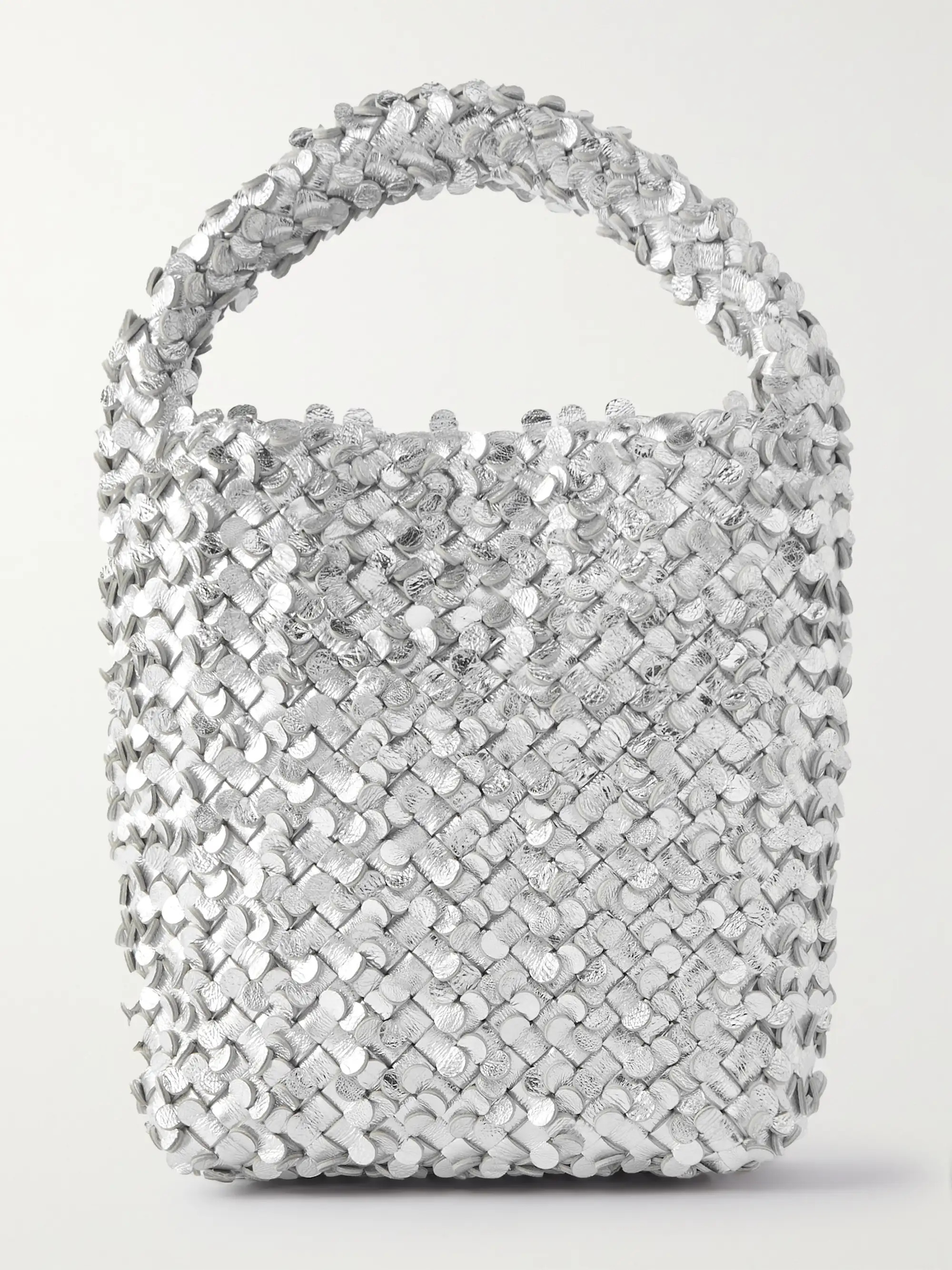 Small intrecciato metallic leather tote | NET-A-PORTER (US)