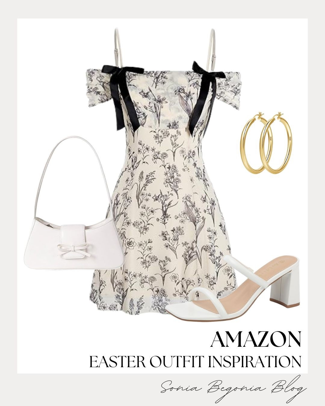 Amazon Easter Outfit Inspiration
The sweetest Easter look! 🕊️

I love the delicate floral print and those dainty bow details on this dress. Styled with crisp white accessories and gold hoops for a fresh, feminine vibe that’s perfect for the holiday. 🌷✨

#easteroutfit #amazonfashion #springstyle #floral dress #easterlook #femininestyle #amazonfinds #holidayootd

#LTKSeasonal #LTKootd #LTKWedding
