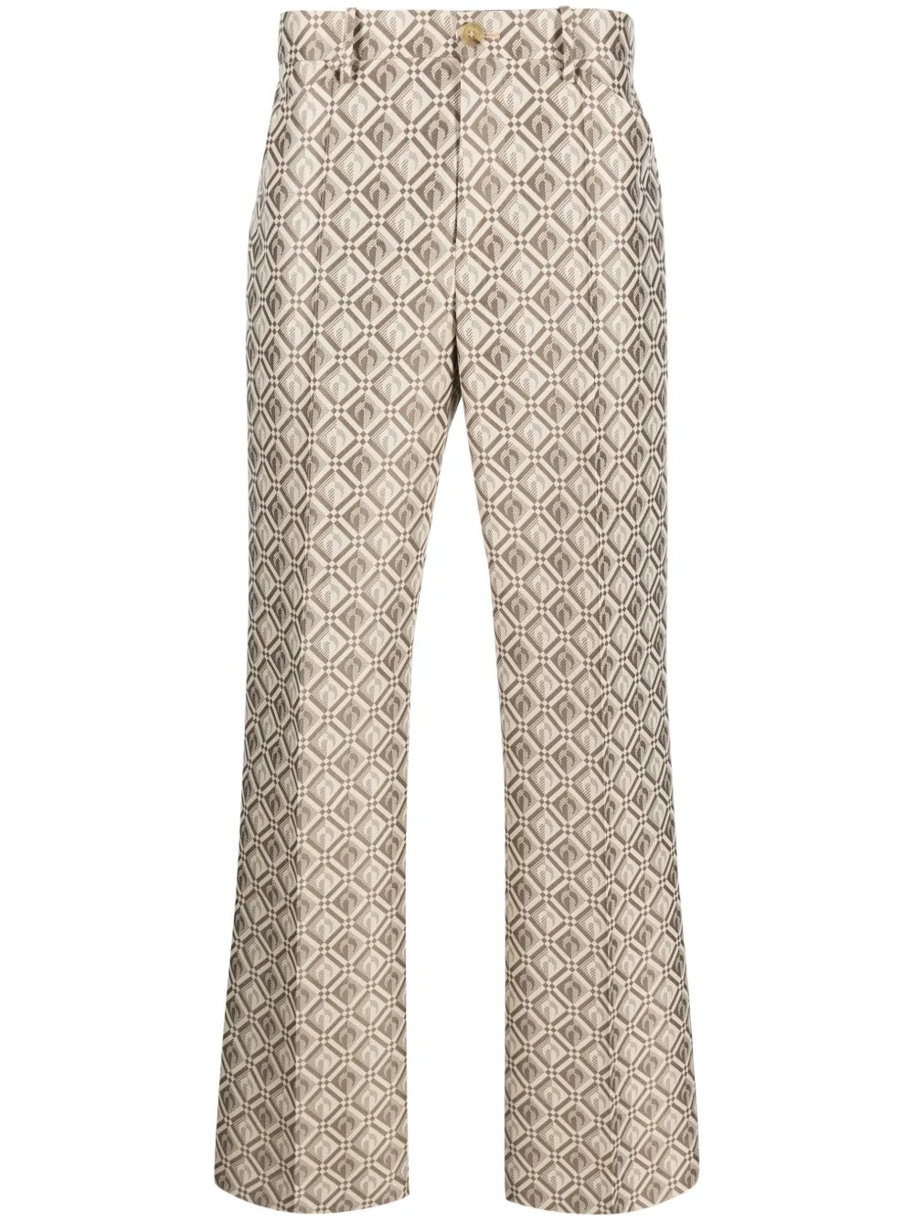 Marine Serre Pantalon Moon Diamant à Coupe Droite - Farfetch | Farfetch Global