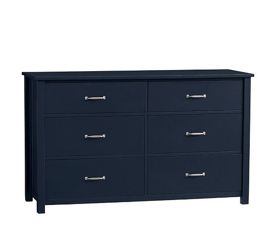Camp Extra Wide Dresser, Navy, Flat Rate | Pottery Barn Kids