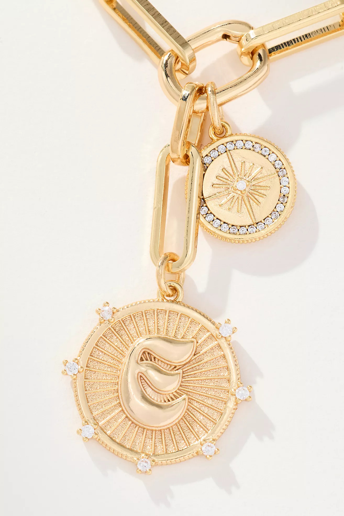 Monogram Coin Pendant Necklace | Anthropologie (US)